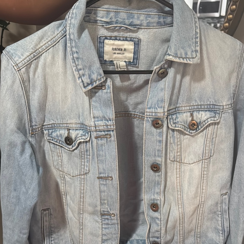 Forever 21 Blue Jean Jacket Classic Style